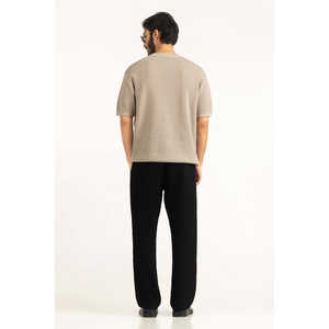 Camisetas de Algodón 100% de Corte Regular, Estampadas con Diseño Hip Hop, Modelo MN-TS-SS26-502B, Patrón Sólido, Serigrafía, 240 Gramos, Tejido de Punto - Product Image 3