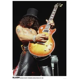 Póster moderno de Guns N' Roses con diseño de Slash para decoración de pared - Product Image 1