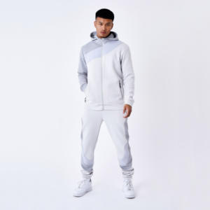 Chándal deportivo personalizado de alta calidad para gimnasio, conjunto de Jogger con capucha de algodón transpirable con pantalones de chándal de Color sólido para invierno - Product Image 6