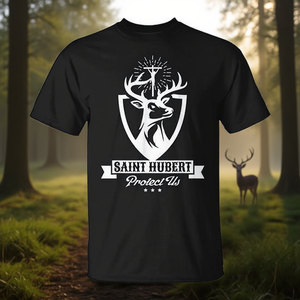 Camiseta Hubertus, el Patrón de los Cazadores, para Hombre, Católica, con Estampado de Ciervo, Producto Promocional Premium - Product Image 3