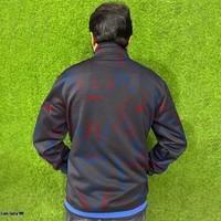 Veste en toile pour homme, col montant, fermeture éclair sur le devant, décontractée, respirante, polyester, coupe classique