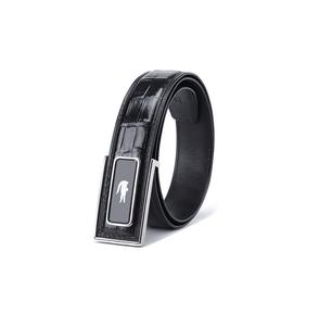 Cinturón de cuero genuino para hombre, elegante, personalizable, automático, de cuero genuino, adecuado para pantalones de negocios informales - Product Image 3