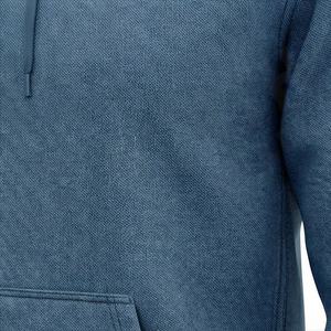 Hoodie surdimensionné élégant pour homme, design vintage délavé avec poche avant, confortable, personnalisable pour l'hiver. - Product Image 5