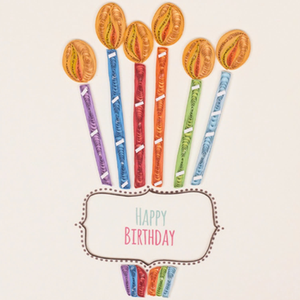 Carte en quilling, design de bougies d'anniversaire colorées, carte en quilling faite à la main, cartes de vœux avec enveloppe, art papier, cadeau d'anniversaire - Product Image 2