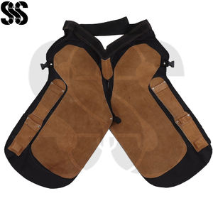 Wholesale OEM Durable Cowhide Stainless Steel Farrier Chaps 2026 Blacksmithing Equine Protection Gear Custom Logo Heat Resistant - Product Image 3