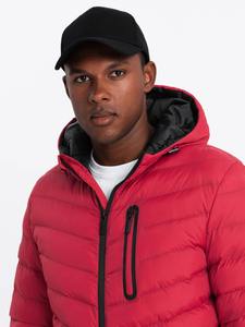 Custom Factory Men's Quilted Sports <b>Jacket</b> with Contrasting Zipper Warm Waterproof Down Puffer <b>Workout</b> Outdoor <b>Jacket</b> for Men - Product Image 5