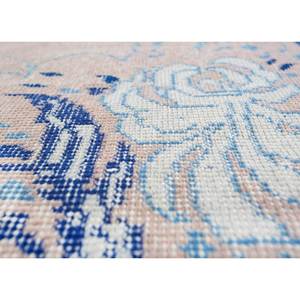Alfombra de Lana Azul Vintage Anudada a Mano, Rectangular Grande con Patrón Floral y Abstracto para Entrada y Sala de Estar Pae-2117 - Product Image 3