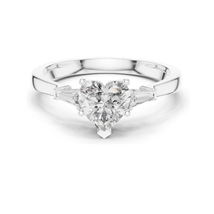 Bague en diamant de laboratoire en forme de cœur de 1,15 carat pour femmes, clarté VVS-VS EF, or 18 carats, 14 carats, 10 carats et argent 925, rose, jaune, blanc - Product Image 3
