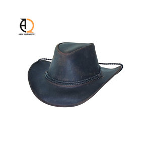 Chapeaux de cow-boy en cuir occidental avec protection solaire respirante pour la plage et l'extérieur pour hommes - Product Image 3