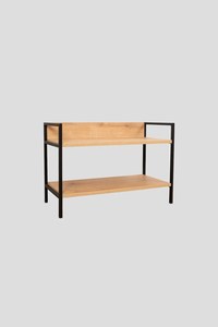 High Quality Metal Shoe Bench with Wood <b>Seat</b> Stackable Organizer <b>Storage</b> for Home Furniture Entry Dining Laundry Use Living Room - Product Image 2