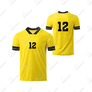 Maillot de football élégant et personnalisé pour hommes avec logo de l'équipe et numéros Vêtements de sport confortables pour les matchs de football d'entraînement et les événements sportifs - Product Image 2