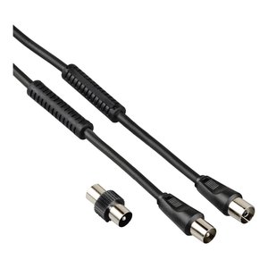 Cable de Audio y Video Negro de 1.5m, Antena de TV de 85 Db con Adaptador, Modelo 00205303 - Product Image 1