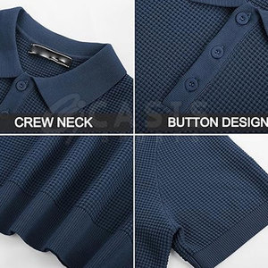 Prix de gros design unique Polo tricoté pour homme nouveauté Polo tricoté à séchage rapide pour homme - Product Image 5