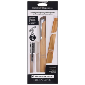 Penna a Sfera in Bambù Personalizzata per Promozioni - Product Image 3