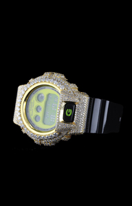 นาฬิกา Big Boy 11.25 กะรัต มอยส์ซาไนต์ VVS ประดับเพชรแบบ Iced Out รุ่น G Shock DW6900  ชุบเงินแท้ 925 สำหรับผู้ชาย เครื่องประดับแฟชั่น - Product Image 3
