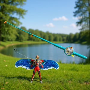 Caña de Pescar Dragón BDT de 70 cm y Set de Caña de Pescar Dragón Ultraman de 30 cm para Juegos al Aire Libre - Product Image 3