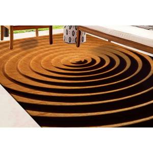 Alfombra Geométrica de Madera de Haya: Alfombra Moderna y Colorida para Escaleras, Alfombra Suave No Tejida - Product Image 1