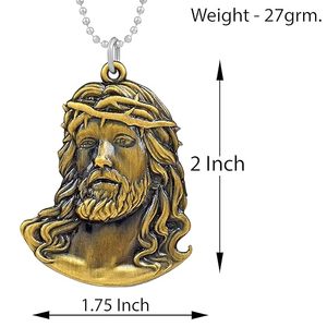 Hip Hop Rock Animal cabeza de león oro plata cadena collares colgante para hombres joyería de moda punto al precio al por mayor por HF CRAFTS - Product Image 2