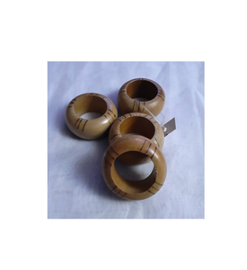 Porte-rond de serviette en bois d'acacia coupe taille personnalisée haute qualité design classique emballage personnalisé porte-serviette - Product Image 4