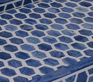 ถาดฝังกระดูกรูปทรงสี่เหลี่ยมงานหัตถกรรมถาดตกแต่งบ้านสำหรับโต๊ะกาแฟรูปแบบที่เป็นเอกลักษณ์ลองหัตถกรรมกระดูก - Product Image 1