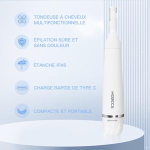 Tondeuse Électrique Rechargeable USB pour Poils du Nez, Rasoir Portable Étanche pour le Soin des Poils du Nez, des Oreilles, des Sourcils, des Lèvres et du Menton des Femmes - Product Image 2