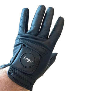 Comprar precio de fábrica por encargo de uso deportivo de piel de oveja de alta calidad transpirable cómodo agarre de mano guantes de golf para los hombres - Product Image 6