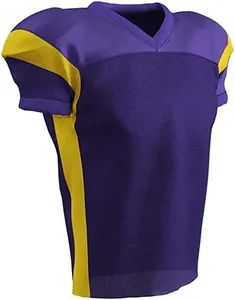 Maillot de football américain personnalisable en gros, respirant, grande taille, manches courtes, haute qualité, nouveau design - Product Image 5