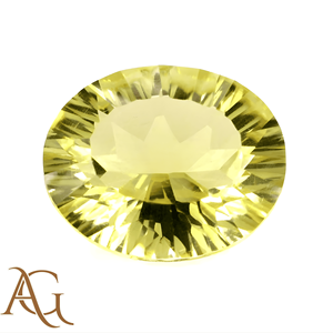 Quartz citron naturel, ovale, taillé au laser, gravé en intaglio, pierre précieuse en vrac, prix de gros fabricant, pour la fabrication de bijoux - Product Image 1