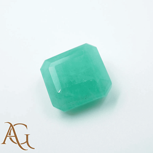 Émeraude Sakota naturelle octogonale, belle couleur, émeraude naturelle carrée pour la fabrication de bijoux, pierre précieuse en vrac - Product Image 3