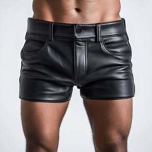 Pantalones Cortos Deportivos para Hombre, Hechos a Mano, de Algodón, Sólidos, Transpirables, de Secado Rápido, Cintura Media, Estilo Vintage, con Múltiples Bolsillos y Cierre con Cordón, para Gimnasio, Entrenamiento, Casual - Product Image 5