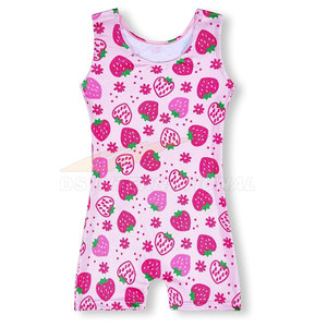 Vente chaude Enfants Gymnastique Justaucorps Pour Filles En Gros Sans Manches Danse Formation Compétition Personnalisé Brillant Justaucorps - Product Image 2