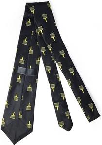 Corbata Masónica Allied Degree, Negra y Amarilla, Tejido de Poliéster, Piezas Maestras, Hechas por Expertos Altamente Calificados - Product Image 2