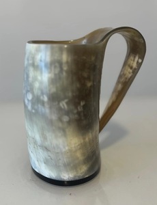 Auténtica Taza Vikinga Ecológica de Cuerno de Búfalo Hecha a Mano, Grado Alimenticio, Estilo Medieval, Religiosa, Feng Shui, Taza de Cerveza con Diseño Animal - Product Image 4