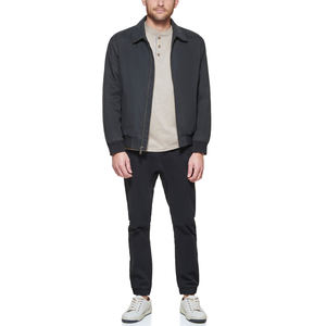 Chaqueta Bomber de gama alta para hombre, logotipo personalizado impreso, a prueba de viento, transpirable, ecológico, informal, ropa de invierno, cuello levantado, cremallera - Product Image 3