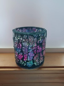 Hand Made Wedding Decoration Glass Mosaic Colorful Votive <b>Small</b> Modern <b>Candle</b> Holder - Product Image 4
