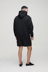 Ensemble deux pièces pour homme grande taille, sweat-shirt et short assortis, ajustables, de haute qualité, 100% coton molletonné, vente flash - Product Image 2