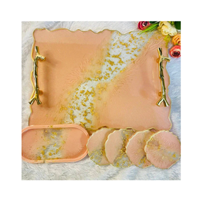 ถาดเสิร์ฟเรซินดีไซน์เรียบหรูถาดเสิร์ฟสำหรับโรงแรม - Product Image 2