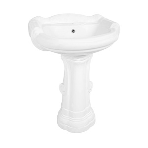 Céramique BIG STERLING SET lavabo avec piédestal pour salle de bain - Product Image 1