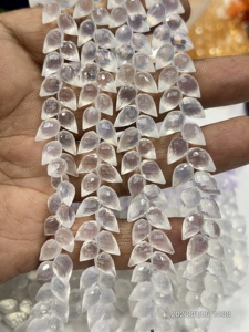 Cuarzo de Hielo Natural AAA, Facetado, Forma de Lágrima, Taladrado, Hilo de 8 Pulgadas, 6x9mm Aprox. - Product Image 6