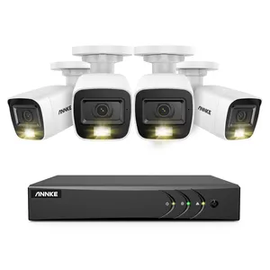 ANNKE ADLK200 2MP 8 Channel 4 Dual Light Cameras Wired Security System, 4-in-1,Built-in Microphone, IP67 Weatherproof