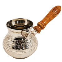 Lot de 3 cafetière turque à gravure florale en métal de haute qualité pour café et thé ustensiles de cuisine et outils pour café prix en vrac