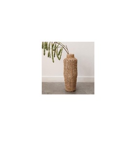 ตะกร้าหญ้าทะเลสานด้วยมือถือเหล็ก, ตะกร้าใส่กระถางต้นไม้สำหรับใส่ดอกไม้วัสดุทำจากหญ้าทะเล - Product Image 1