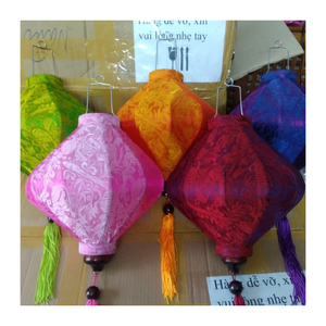 Authentic Asian Silk <b>Lanterns</b> - Premium Bamboo and <b>Rattan</b> Design for Warm Ambience and Decor - From Viet Nam - Product Image 5