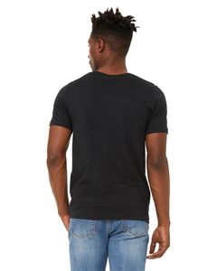 เสื้อยืดผ้าใบเบลล่าสำหรับทุกเพศเสื้อยืดแขนสั้น3001เฮเทอร์ CVC - Product Image 2