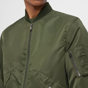 Chaqueta Bomber de Estilo Casual, Material Suave, Ligera, con Cierre Completo, Cómoda y Relajada para Viajes al Aire Libre y Uso Diario - Product Image 3