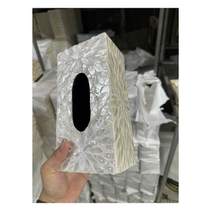 Boîte à mouchoirs et porte-serviettes en os incrusté personnalisés et colorés, produit artisanal avec décoration de table et accessoires, boîtes à mouchoirs - Product Image 2