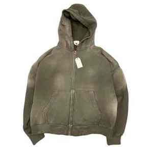 Acid Wash Heavyweight Unisex Pullover Hoodie Winter Print Colores personalizados Logo Street Wear 430gsm - Product Image 3