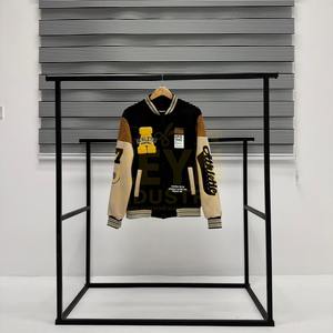 Veste Letterman universitaire pour hommes personnalisée OEM veste universitaire baseball respirante à manches en cuir brodées en chenille de style vintage - Product Image 6