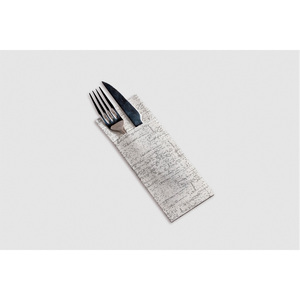 Servilletas de Bolsillo Kanguro con Diseño Strauss, Gris, 32x40cm, Toallitas Secas Suaves, 600 Unidades, B2B - Product Image 1