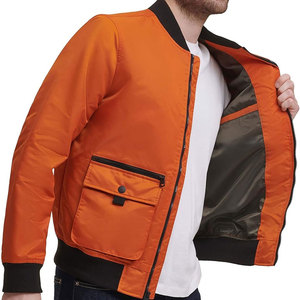 Chaqueta de bombardero de satén de moda informal para hombre, chaqueta de invierno duradera de alta calidad, precio al por mayor, chaquetas para hombre - Product Image 5